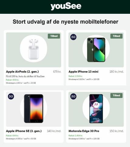 YouSee katalog i Esbjerg | Stort udvalg af de nyeste mobiltelefoner | 17.6.2022 - 27.6.2022