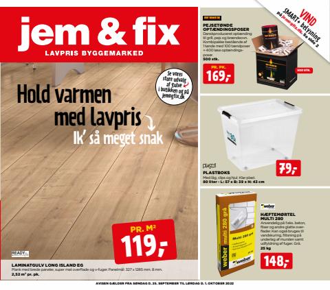 Tilbud fra Byggemarkeder i Aalborg | jem & fix Tilbudsavis hos jem & fix | 26.9.2022 - 1.10.2022