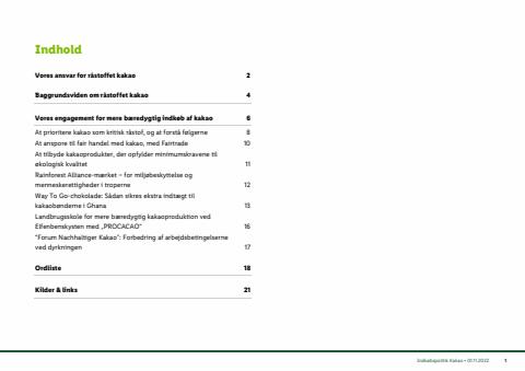 Lidl katalog i Aalborg | Indkøbspolitik Kakao | 14.8.2023 - 30.9.2023