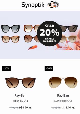 Tilbud fra Mode i Kolding | Synoptik Spar 20% på ALLE solbriller hos Synoptik | 4.10.2022 - 9.10.2022