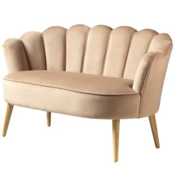 Living&more sofa - Shell - Mocca på tilbud til 2499 kr.