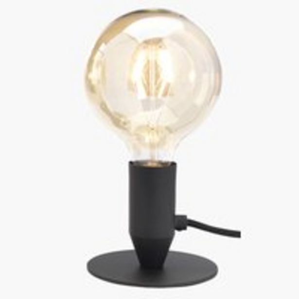 Bordlampe CONRAD Ø13×H25cm sortSpar 63% på tilbud til 50 kr.
