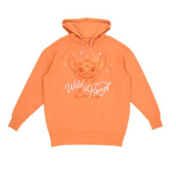 Disney Store Stitch Orange Hooded Sweatshirt For Adults på tilbud til 42 kr.