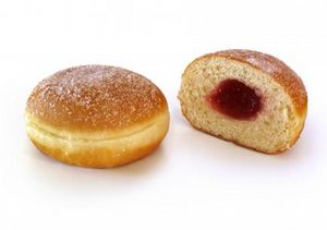Berliner m/ hindbær og sukker på tilbud til 254 kr. hos Dagrofa Food Service