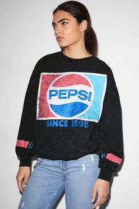 CLOCKHOUSE - sweatshirt - Pepsi på tilbud til 12,99 kr. hos C&A