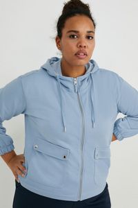 Zip-through sweatshirt with hood - recycled på tilbud til 17,99 kr. hos C&A