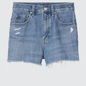 High Rise Denim Shorts på tilbud til 99 kr. hos Uniqlo