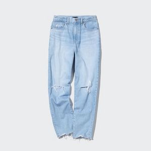 Peg Top High Rise Distressed Jeans på tilbud til 99 kr. hos Uniqlo