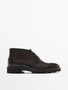 Nappa Leather Safari Boots på tilbud til 1199 kr. hos Massimo Dutti