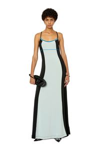 Long colour-block dress with open back på tilbud til 1200 kr. hos Diesel