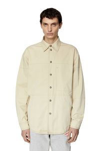 Shirt jacket in peached twill på tilbud til 1080 kr. hos Diesel