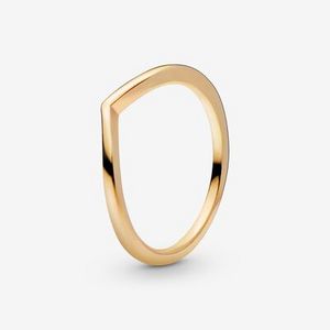 Poleret Wishbone Ring på tilbud til 229 kr. hos Pandora