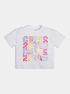 Cropped front logo print t-shirt på tilbud til 180 kr. hos Guess