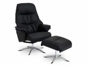 Global Comfort Asti lænestol og fodskammel på tilbud til 4899 kr. hos Møblér