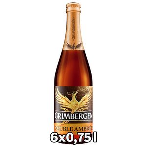 Grimbergen Double-Ambrée - Ale 6,5% specialøl, 6x75cl flaske på tilbud til 134,99 kr. hos Fleggaard