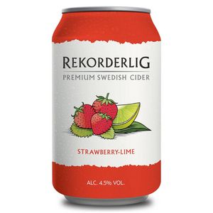 Rekorderlig Jordbær Lime 4,5% 24x0,33 l. på tilbud til 99,99 kr. hos Fleggaard