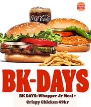 Tilbud fra Burger King | Meal + Crispy Chicken 49kr | 29.1.2023 - 13.2.2023