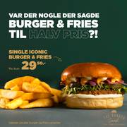 The Burger Concept på tilbud til 29,5 kr.